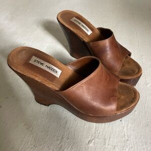 Wooden Clog Mule